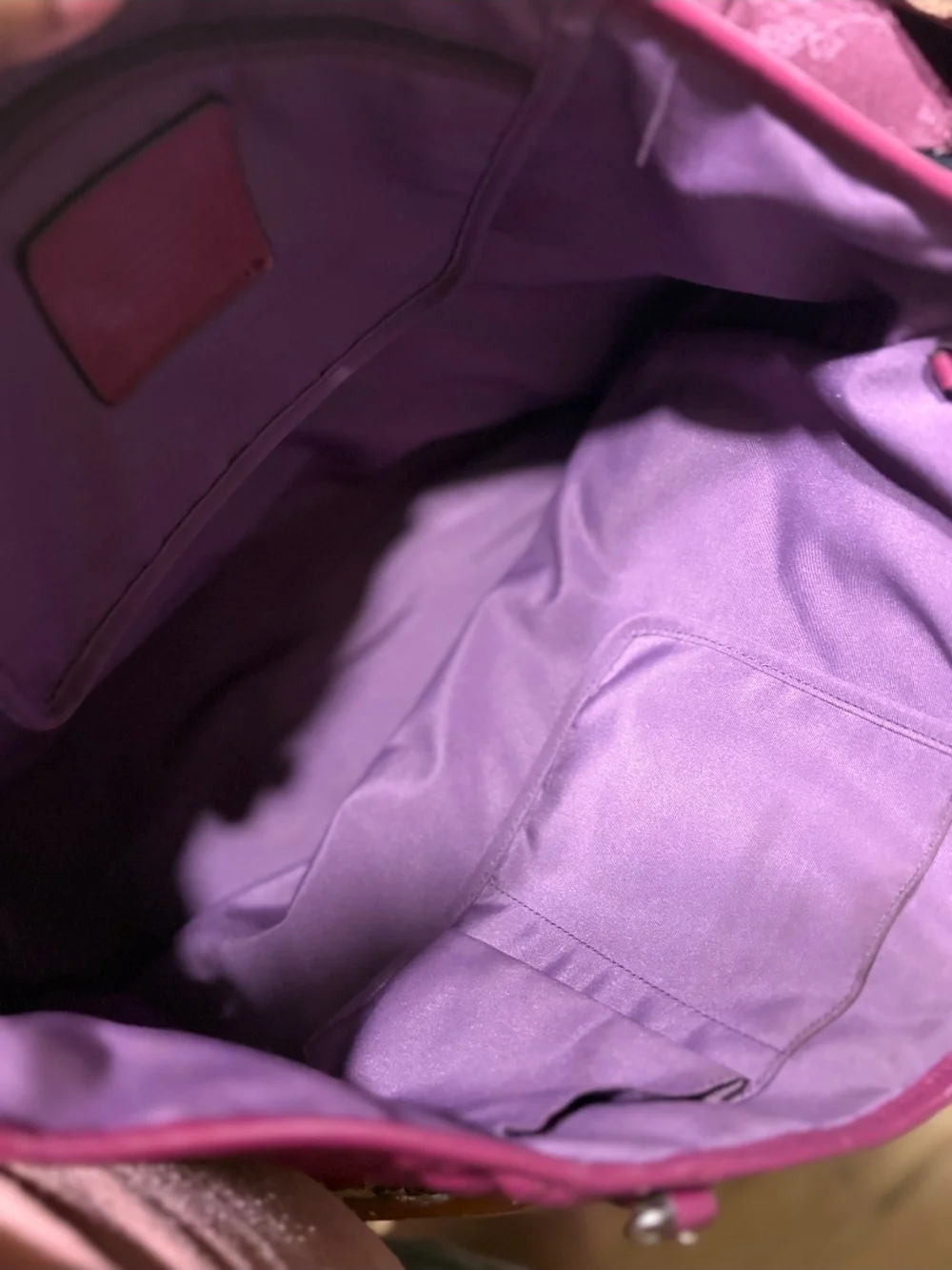 Coach Quilted Cahain-Handle Tote Bag in Pink - PROJECT